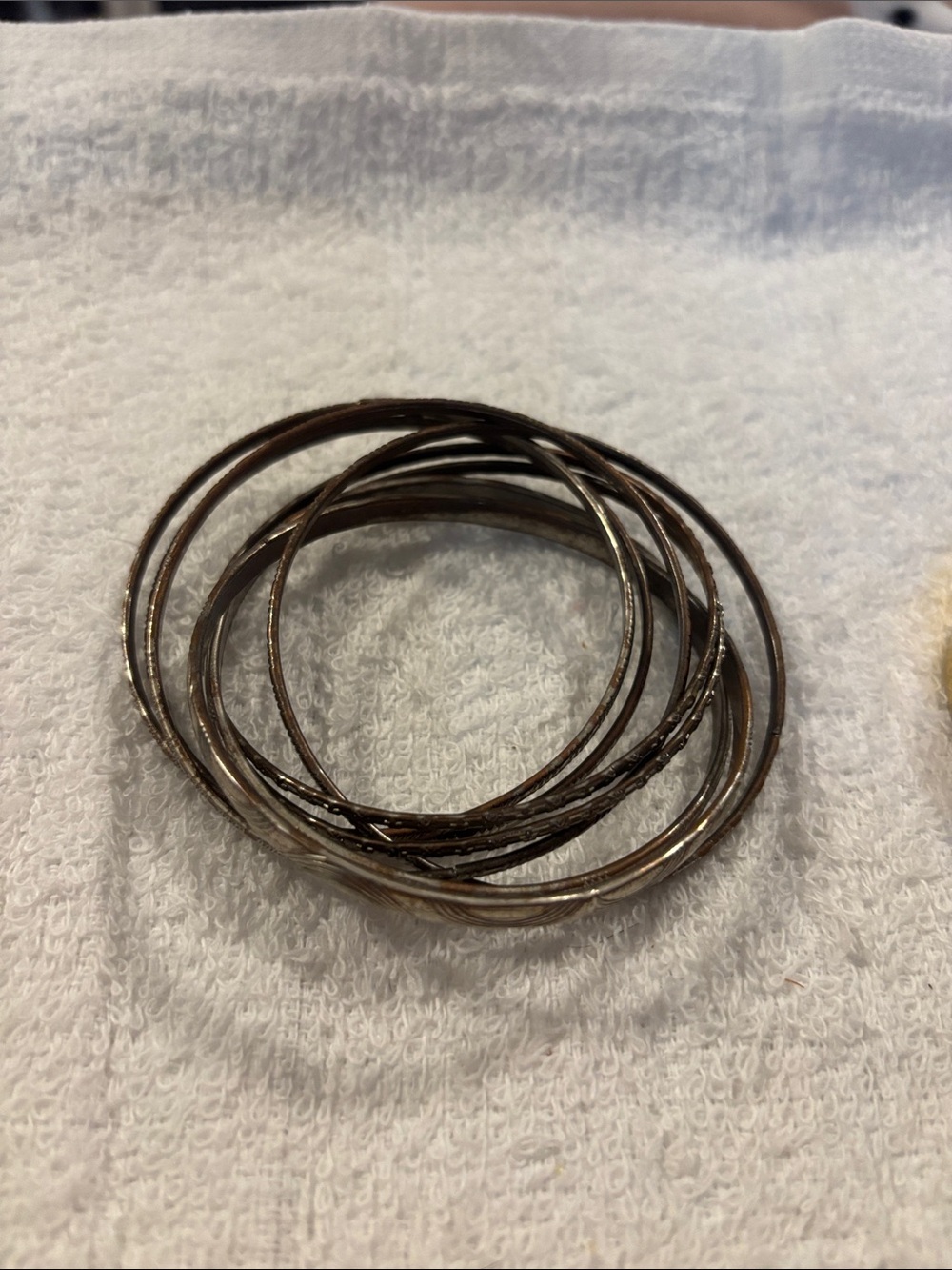 Interlocking bangle bracelets